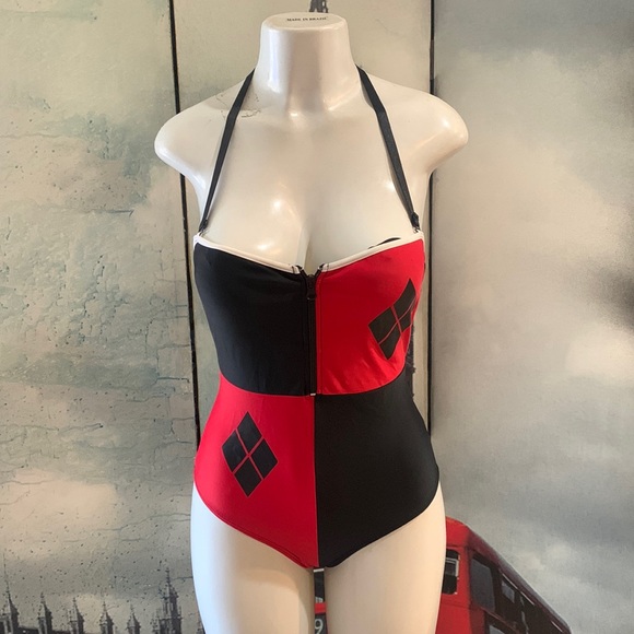 DC Comics Swim Dc Comics Harley Quinn One Piece Swimsuit Poshmark